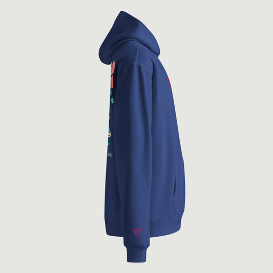 TURBO SUSHI - BLUE OVERSIZE HOODIE