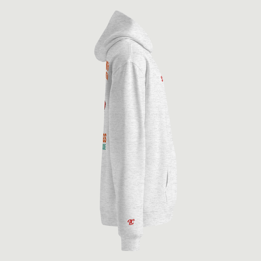 FLAMINGO FRIED CHICKEN - WHITE OVERSIZE HOODIE