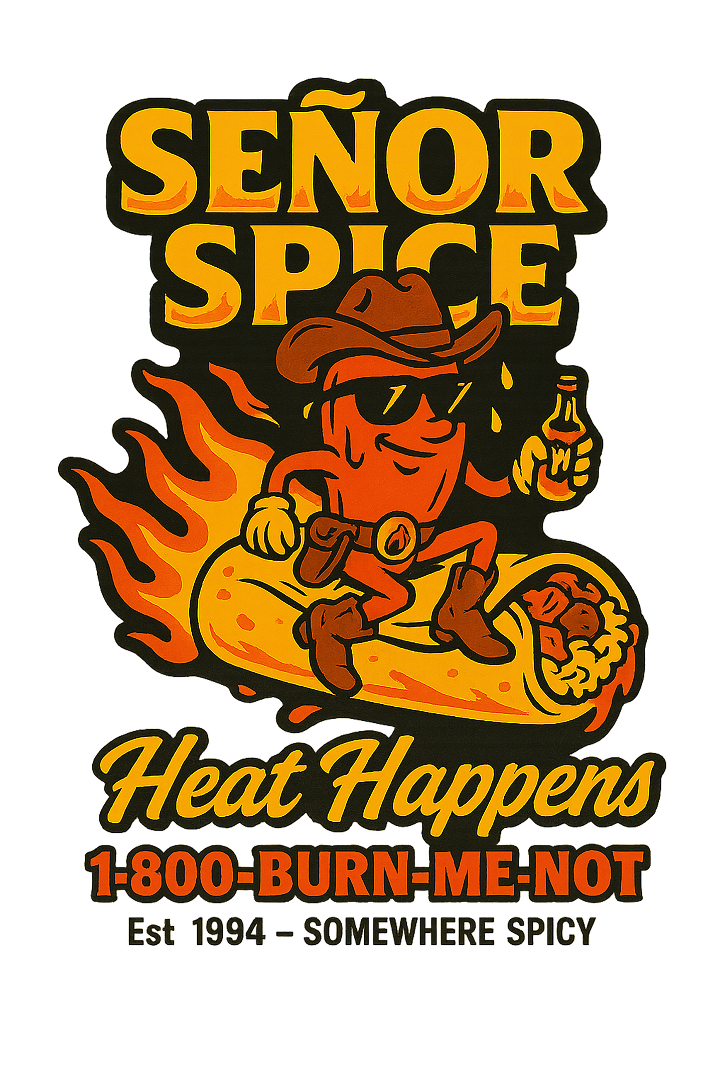 SENOR SPICE - BLACK HOODIE