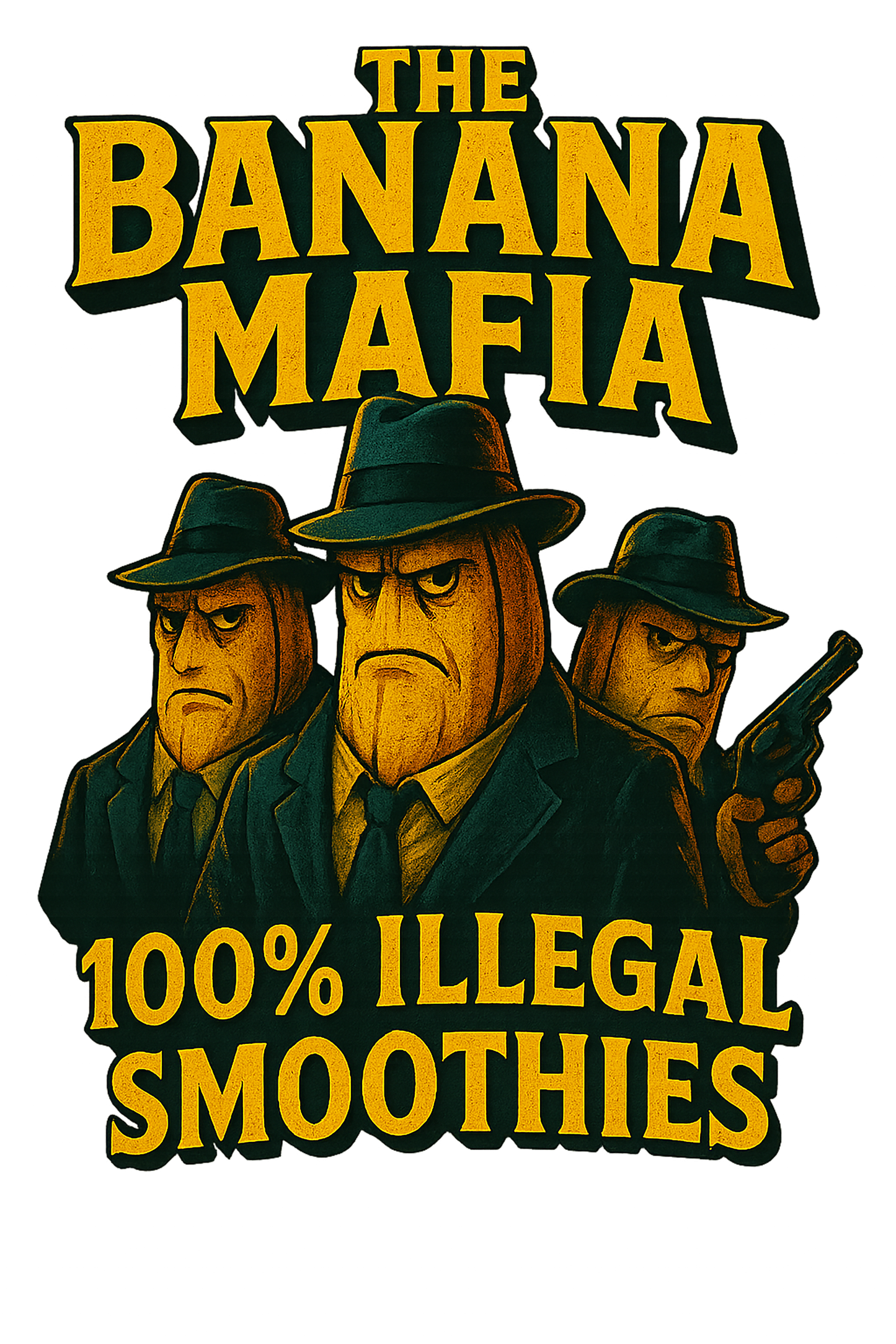 THE BANANA MAFIA - WHITE OVERSIZE TEE