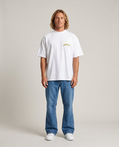 BANANA BAY - WHITE OVERSIZE TEE