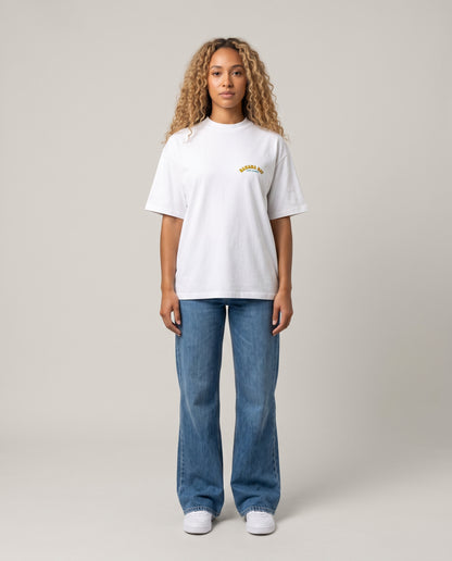 BANANA BAY - WHITE OVERSIZE TEE