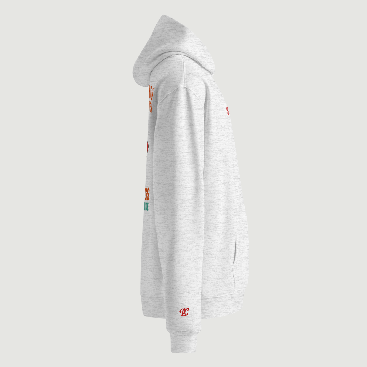 FLAMINGO FRIED CHICKEN - WHITE OVERSIZE HOODIE