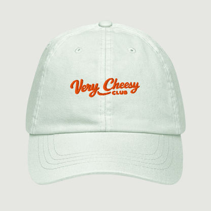 Casquette Very Cheesy Club vert menthe portée en situation