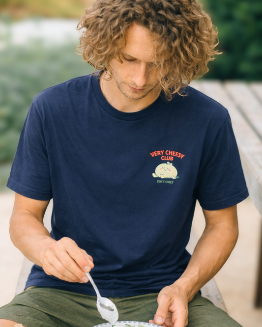 SOFT MOZZA - NAVY TEE