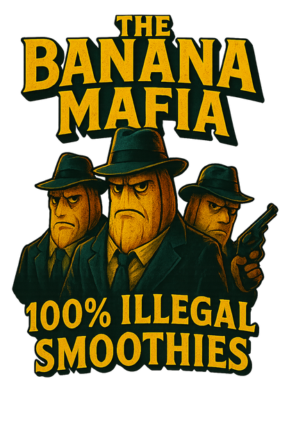 Illustration originale Banana Mafia par Very Cheesy