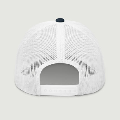Casquette trucker Very Cheesy Club bleue, vue de dos