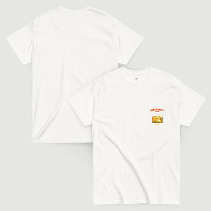 T-shirt Soft Cheese blanc, vu de face et de dos