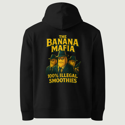 Hoodie Banana Mafia noir, vu de dos