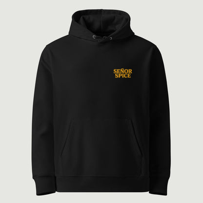 Hoodie Señor Spice noir, vu de face