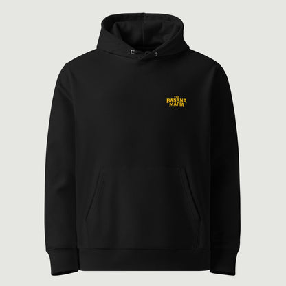 Hoodie Banana Mafia noir, vu de face