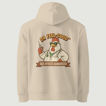 Hoodie Dr Feel Good sable, vu de dos